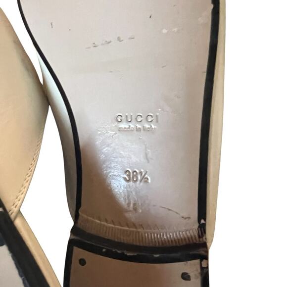 Gucci Princetown Leather Strawberry Slip on Horsebit Loafer Mules EU 38.5 US 8.5 - Picture 11 of 14